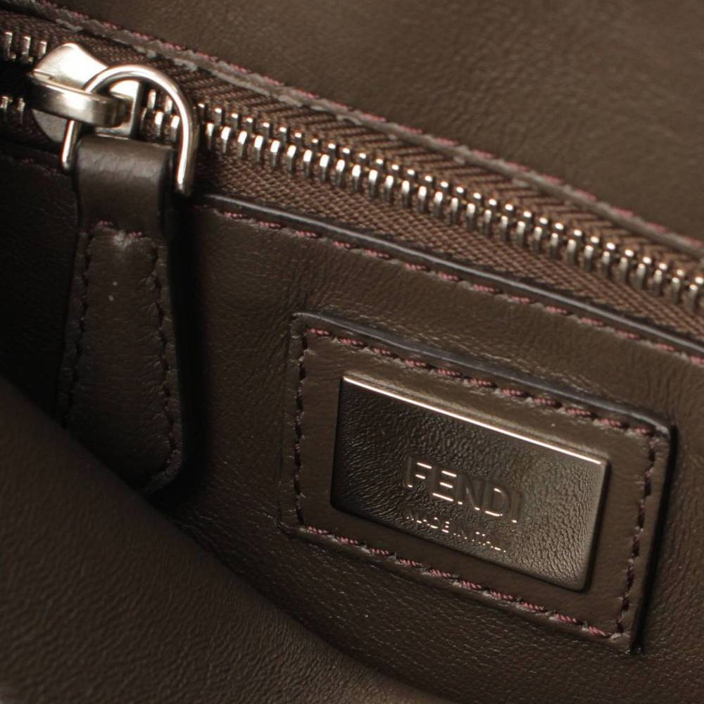 Fendi Handbag Peekaboo Brown Python Mini Shoulder - image 6